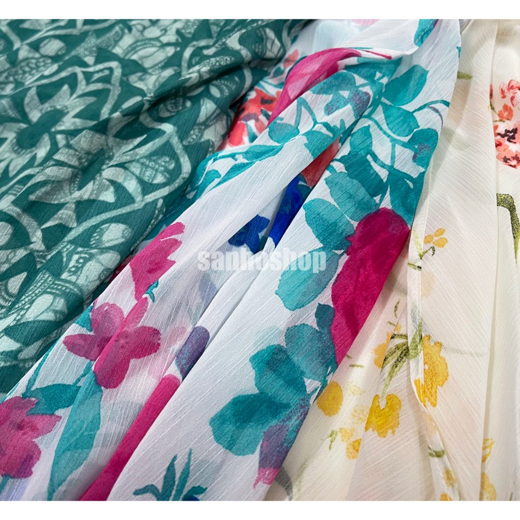 ĐẦM T0MMY FL0RAL PRINT CALF FIT & FLARE