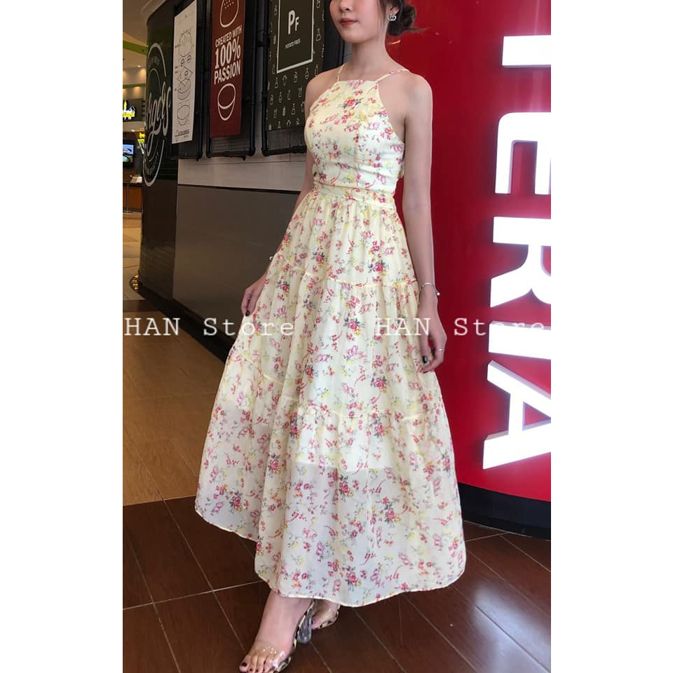 ĐẦM MAXI VOAN HỞ LƯNG