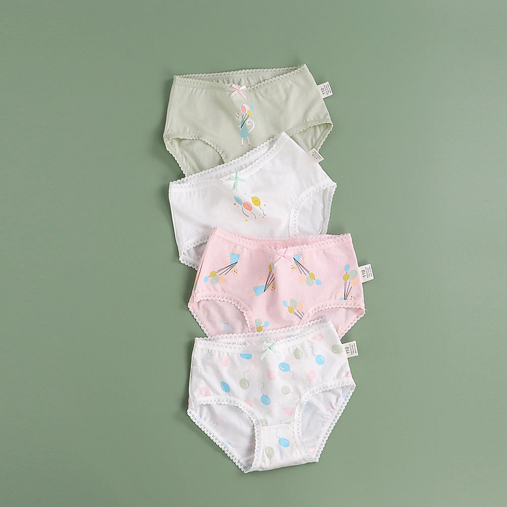 Sét 4 chip tam giác cho bé gái loại tốt kid underwear
