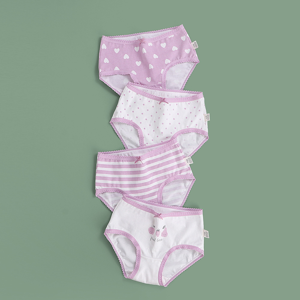 Sét 4 chip tam giác cho bé gái loại tốt kid underwear