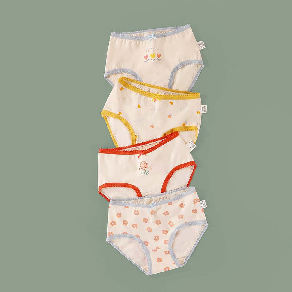 Sét 4 chip tam giác cho bé gái loại tốt kid underwear