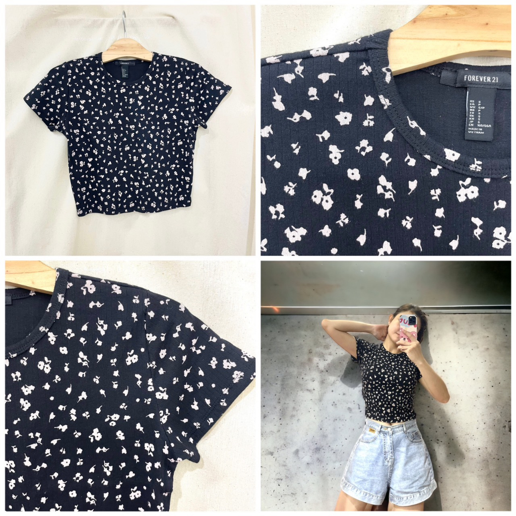 Áo Thun Hoa Nhí Chất Liệu Cotton Hoa Nhí Nâu Nhạt Siêu Mát Mẻ VNXK