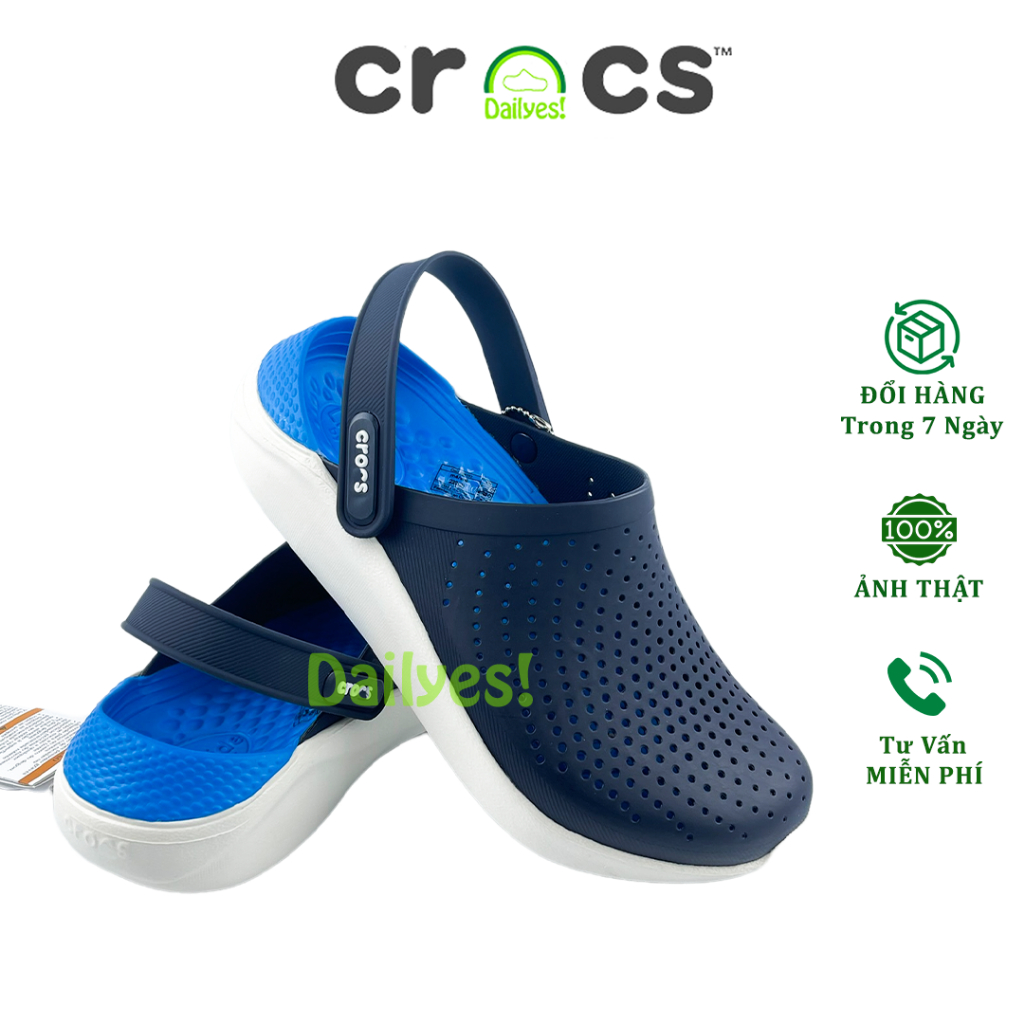 Sục Cross Literide Nam Nữ Màu Xanh dương siêu êm, hàng xịn, full tag, hỗ trợ đổi trả - Cross Literide Dailyes