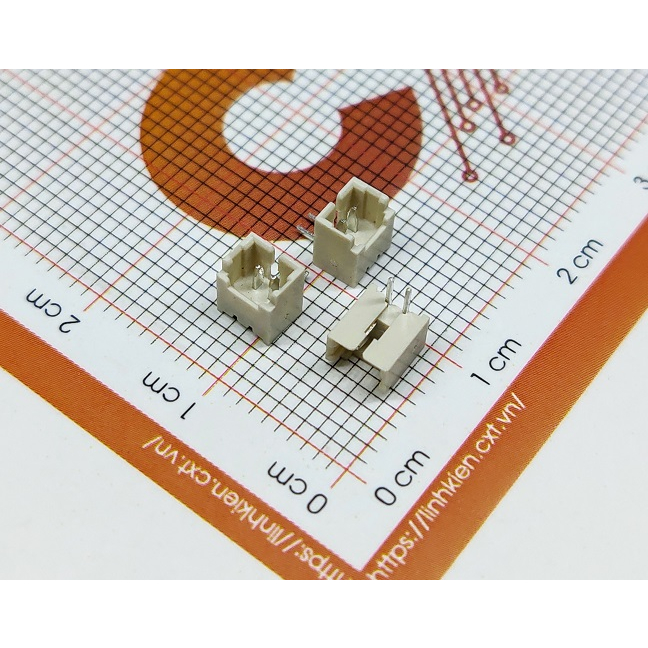 Header Đực 1.25mm 2P 1.25-4A - Chân Cong (10c)