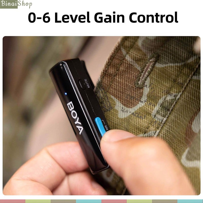 Micro Cài Áo Không Dây - BOYALINK, 2.4GHz Cho I.O.S, Android, Máy Ảnh, Phạm Vi Thu 100m