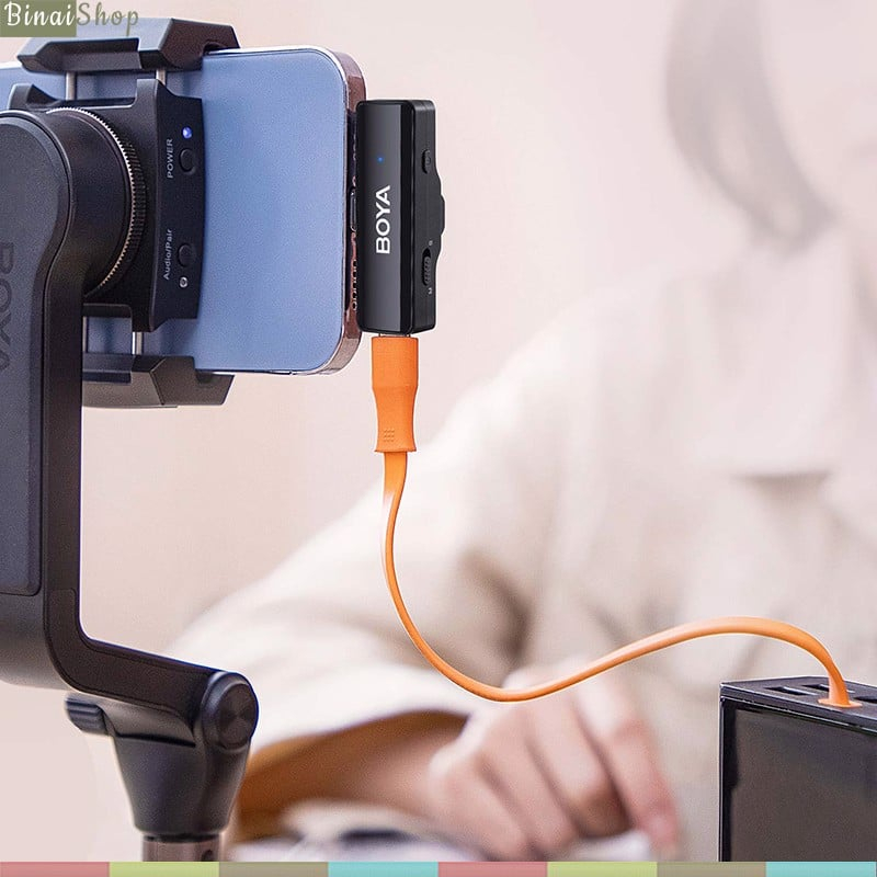 Micro Cài Áo Không Dây - BOYALINK, 2.4GHz Cho I.O.S, Android, Máy Ảnh, Phạm Vi Thu 100m