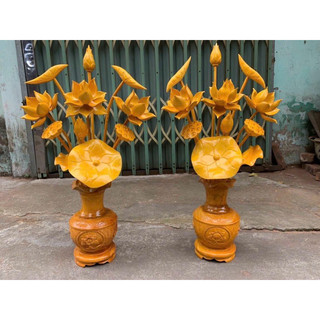 Hoa sen gỗ mit 15 cành
