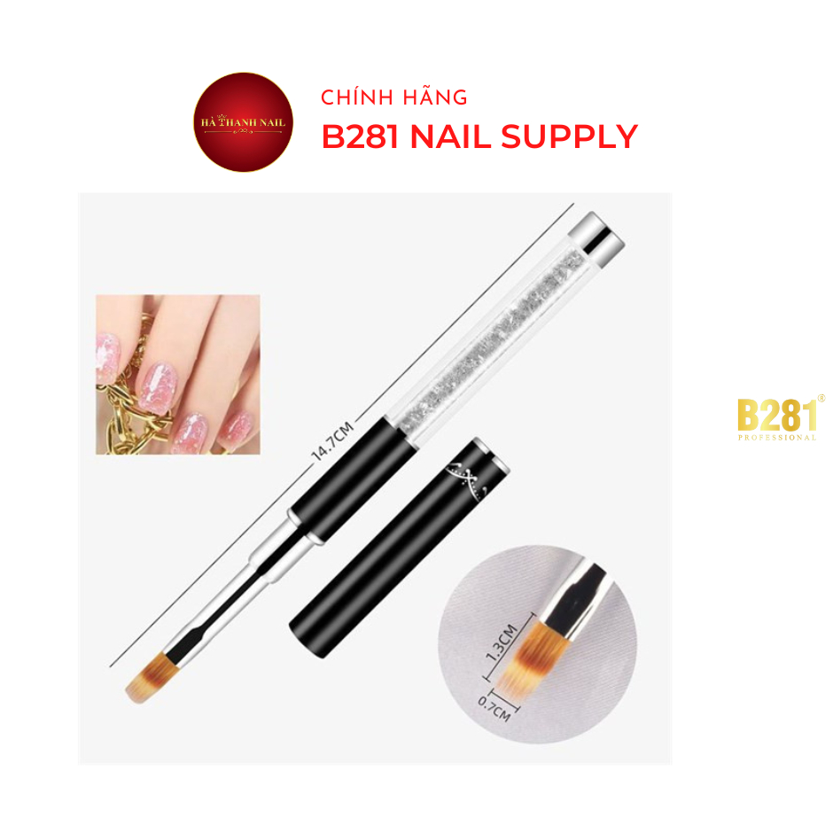 Cọ Ombre Cán Đá B281 . Cọ Ombre Đầu Dẹt