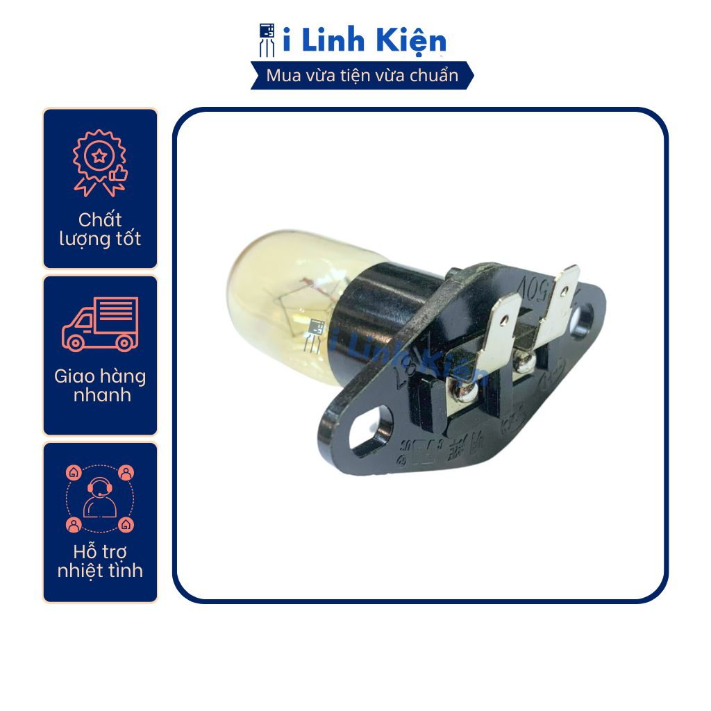 Bóng đèn lò vi sóng 25W 20W 250V có đui đảm bảo chất lượng.