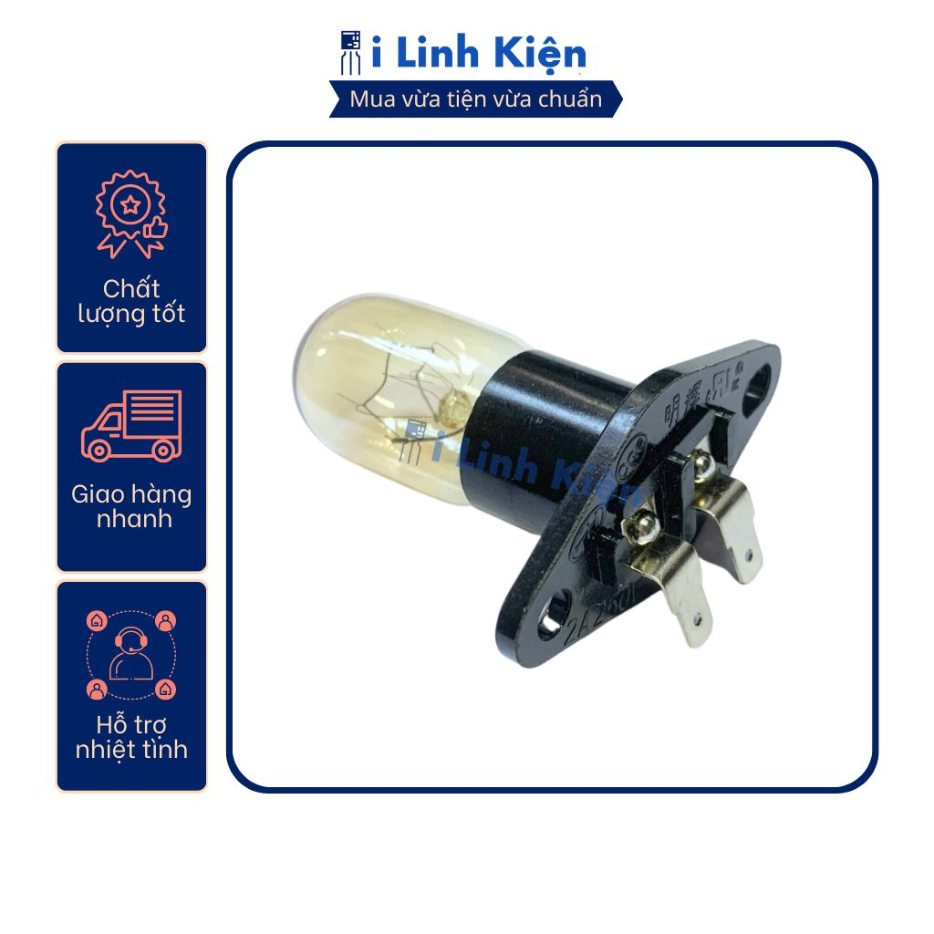 Bóng đèn lò vi sóng 25W 20W 250V có đui đảm bảo chất lượng.