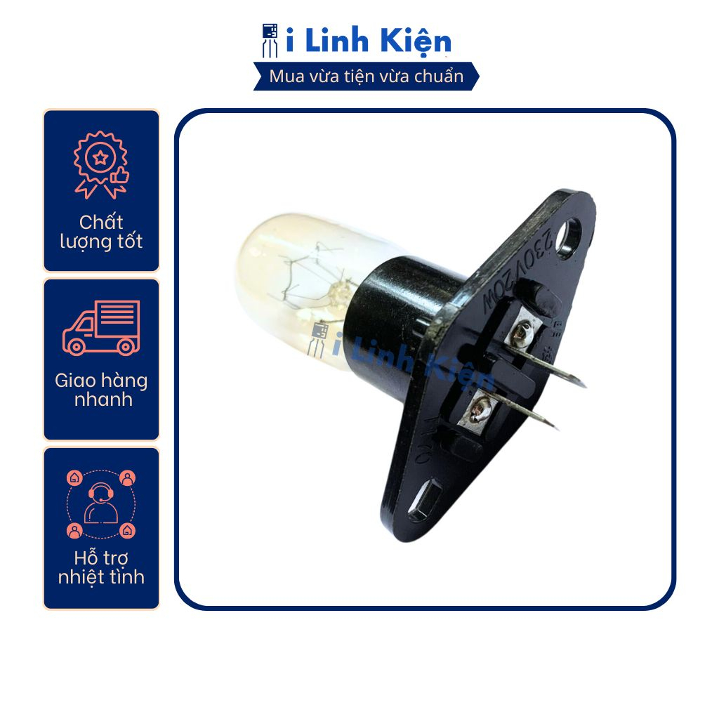Bóng đèn lò vi sóng 25W 20W 250V có đui đảm bảo chất lượng.