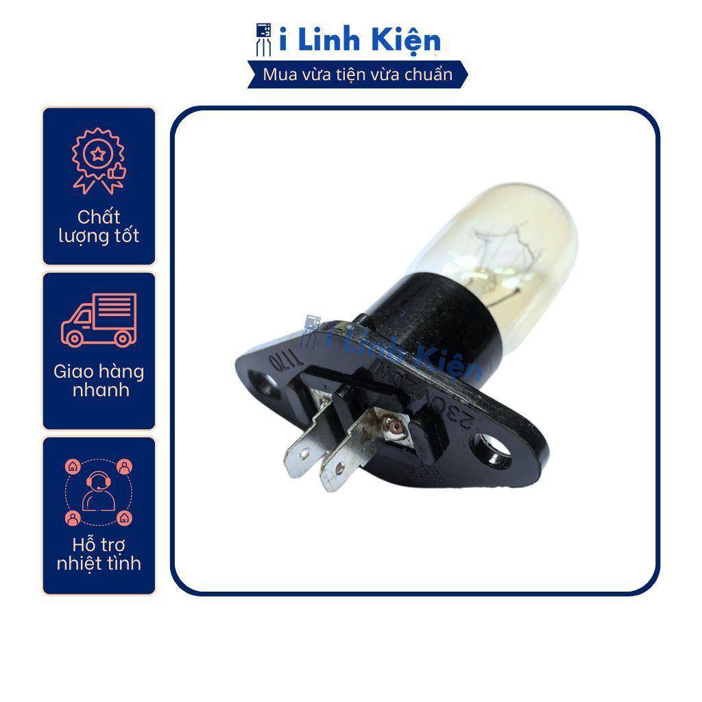 Bóng đèn lò vi sóng 25W 20W 250V có đui đảm bảo chất lượng.