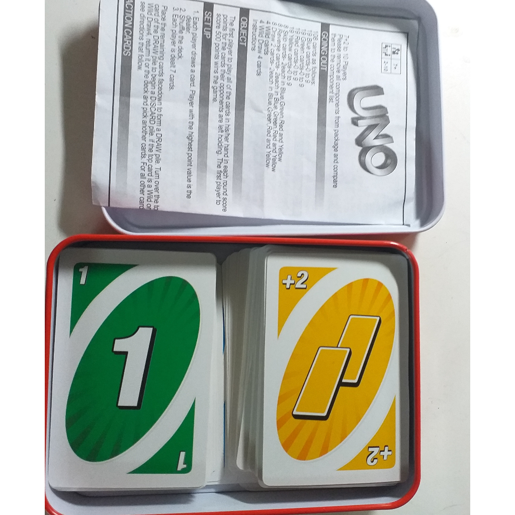 Hộp bài UNO bằng thiết cao cấp