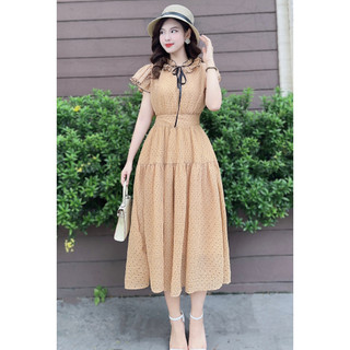Đầm đi biển váy babydoll công chúa dáng dài sang chảnh V322