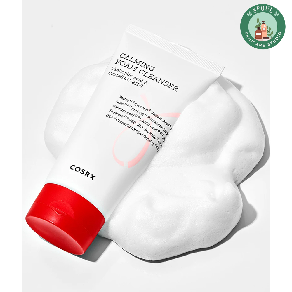Sữa Rửa Mặt Cosrx AC Collection Calming Foam Cleanser 150ml Cho Da Dầu, Mụn, Nhạy Cảm