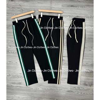 Quần dài thể thao JINCLOTHES nam nữ, Quần dài Sọc fom suông chất vải Umi hàn