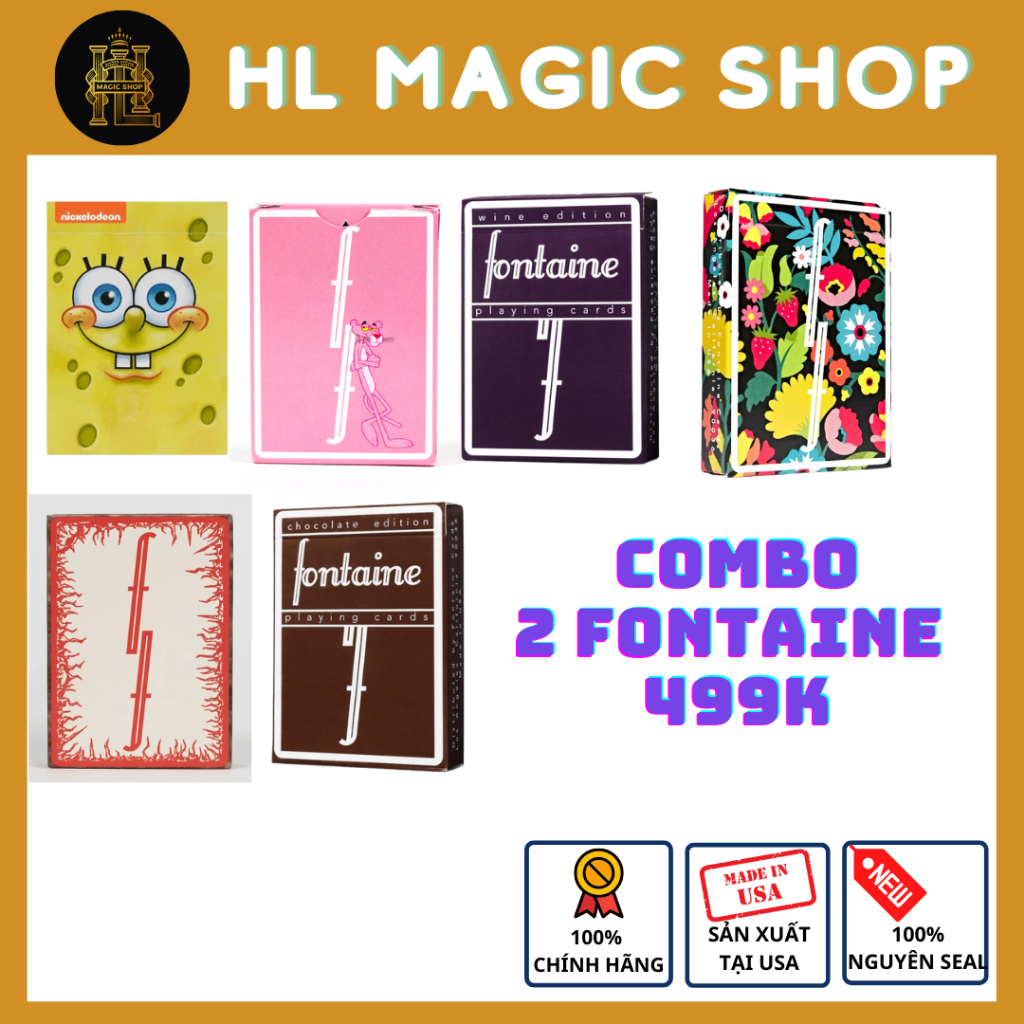 Bộ Bài Ngẫu Nhiên FONTAINE - Mystery Deck FONTAINE -  Bài Hiếm 499k/2 bộ - Bài Chính Hãng