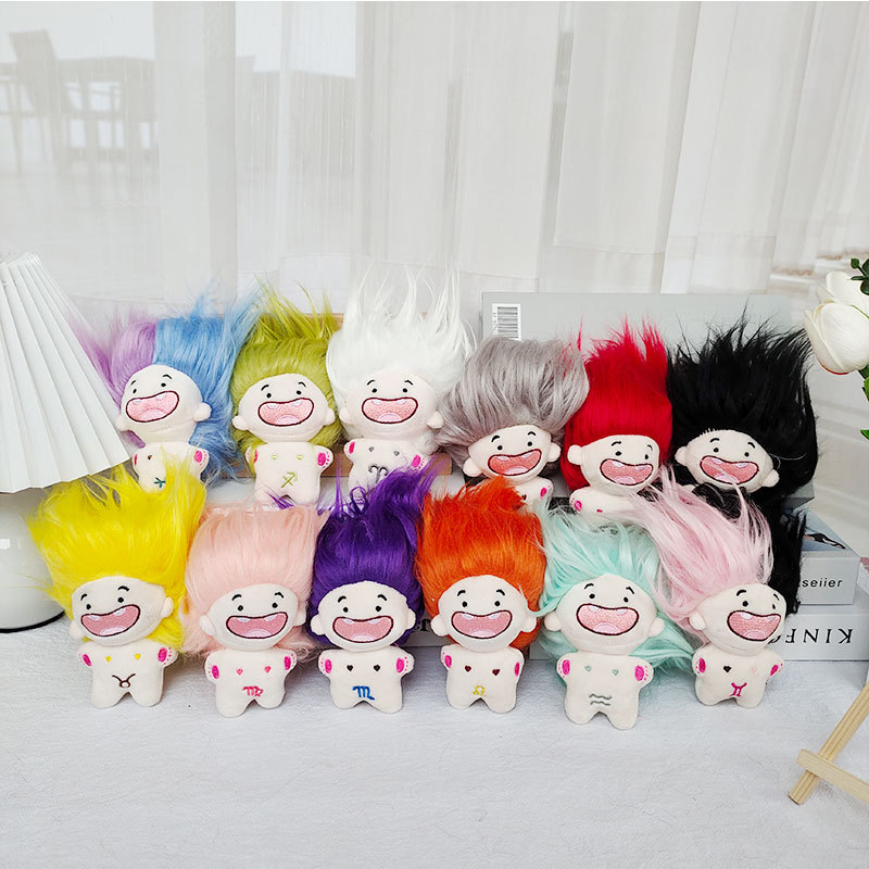 Búp bê tóc xù 12 cung Hoàng đạo dễ thương hài hước Quà tặng, sưu tầm