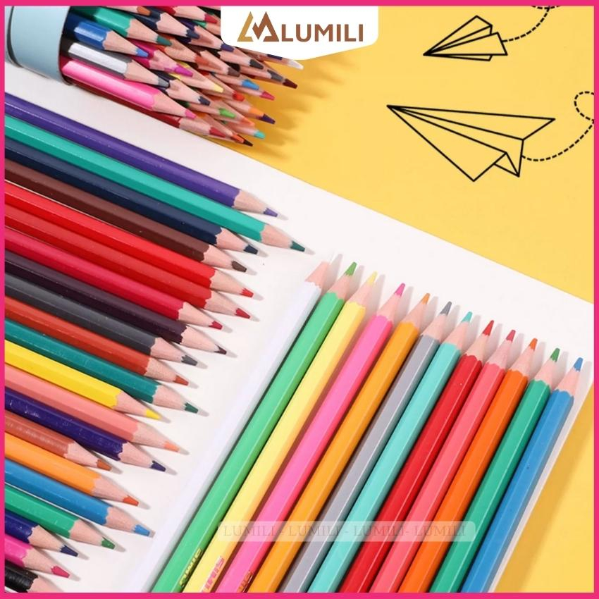 Bút chì màu chuyên nghiệp dạng cốc Lumili 12/24 màu sáng bắt mắt - Tô màu, vẽ tranh, phác thảo - Học sinh, thiết kế