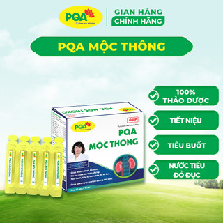 Mộc Thông PQA Giúp Thanh Nhiệt, Hỗ Trợ Giảm Các Triệu Chứng Tiểu Buốt, Nước Tiểu Đục Hộp 10 Ống