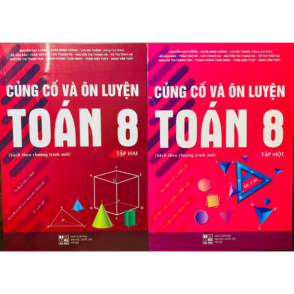 Sách - Củng cố và ôn luyện Toán 8 tập 1+2 (chương trình mới)