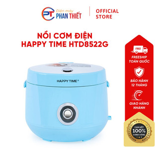 Nồi cơm điện happy time htd8522g 1.2l lòng nồi chống dính vỏ nhựa cao cấp bền đẹp nấu cơm chín đều