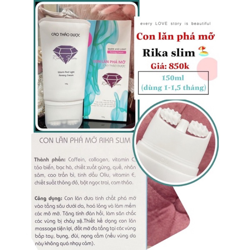 Con lăn phá mỡ Rika slim mẫu mới