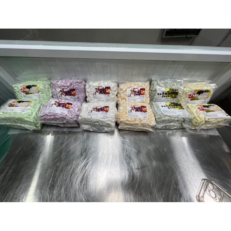 Khoai dẻo cốt dừa 3 màu vuông
