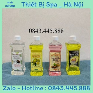 Dầu massage body hương mới 500ml dừa, chanh, hạnh nhân, bơ mẫu mới 2023