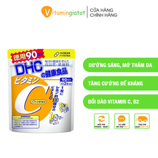 Viên uống dhc bổ sung vitamin c sáng da, mờ thâm, tăng cường đề kháng 180 viên