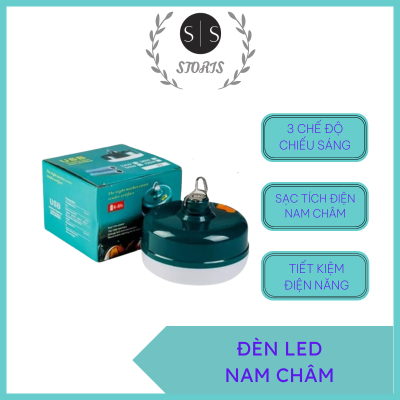 Bóng đèn LED sạc tích điện C12 đầu hút nam châm lực hút mạnh chống nước 3 chế độ sáng tùy chỉnh dung lượng pin lớn