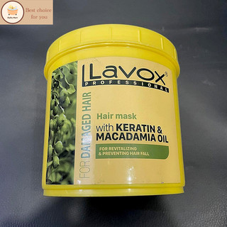 Kem ủ hấp hồi sinh tóc keratin & macadamia oil lavox 1000ml