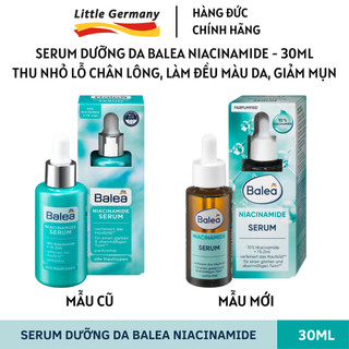 Serum Balea Đức Niacinamide 10%, Zinc 1% & Lô hội 30ml - Thu nhỏ lỗ chân lông, Làm đều màu, Cấp ẩm cho da