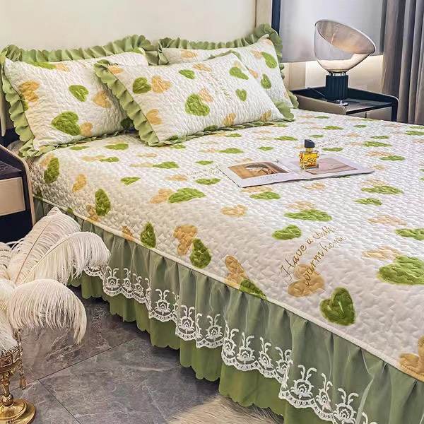 Sét 4 món chăn ga gối chất đũi mềm mát