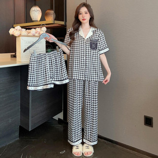 Bộ Lụa Mặc Nhà Đồ Pijama Nữ Chất Lụa Cao Cấp Mát Mềm Mịn ELSA PIJAMA