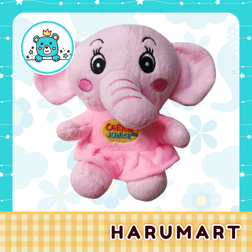 Voi bông đáng yêu cho bé 17cm x 15cm