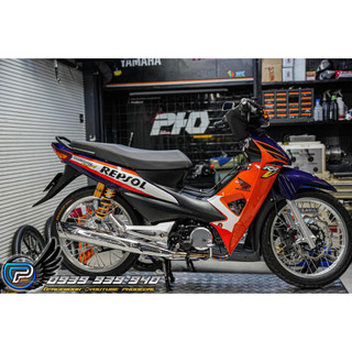 Tem rời Wave Alpha 110 mẫu Repsol chuẩn form xe dễ dán