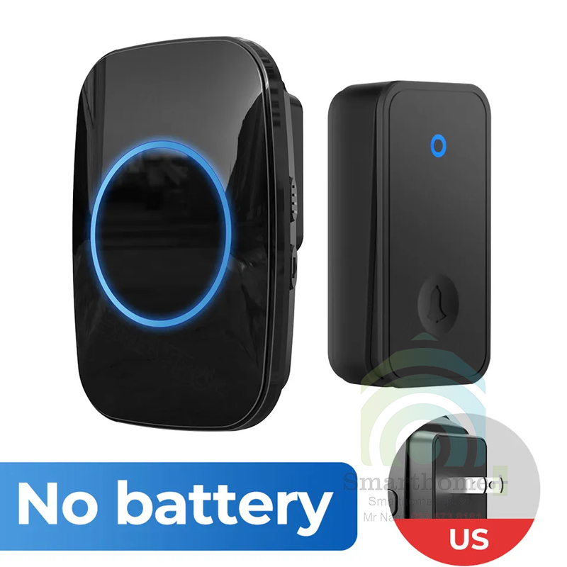 Chuông Cửa Không Dây Không Pin 1 Nút Bấm 3 Loa Chuông SHP-CA3