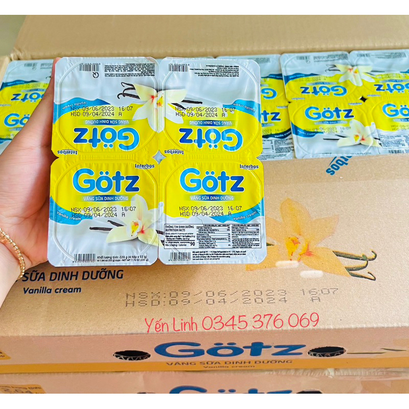 Thùng 4️⃣8️⃣ hộp váng sữa Gotz date luôn mới T5/2024