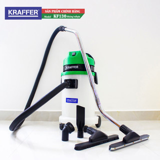 Máy hút bụi khô và ướt kraffer kf130, công suất 1800w, thùng chứa 30l