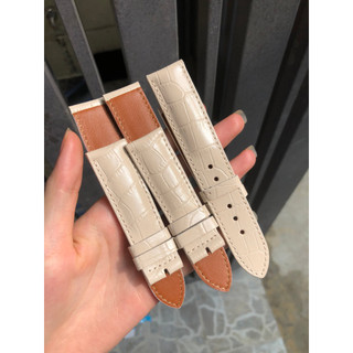 TẶNG CHỐT VÀ DỤNG CỤ THAY DÂY Dây đồng hồ da bò Diloy chính hãng Tây Ban Nha màu hồng phấn 366 size 12 size 18