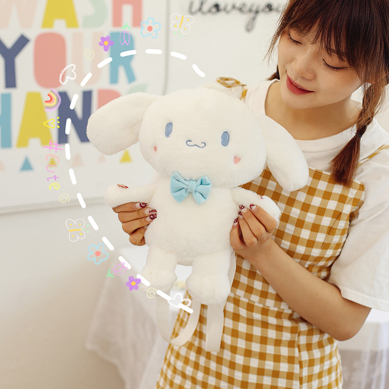 Balo hoạt hình CINNAMOROLL đính nơ xinh xắn