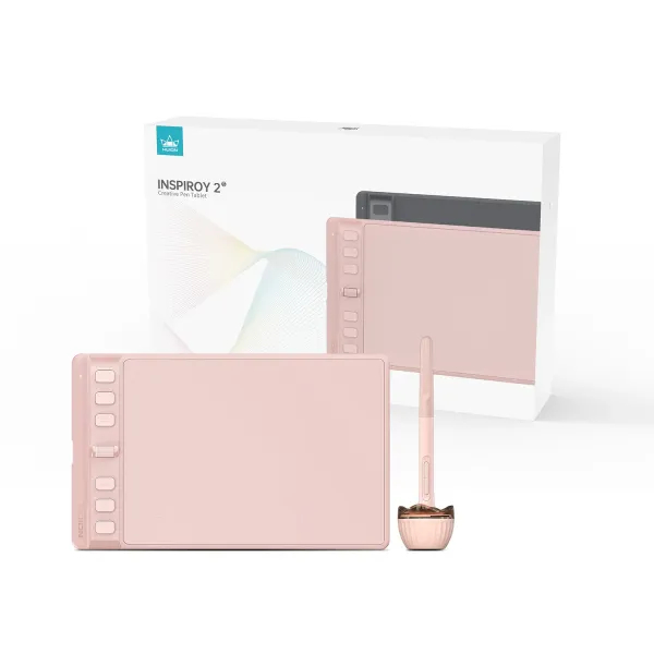 Bảng Vẽ Huion Inspiroy2-S  màu hồng - Hàng Chính Hãng