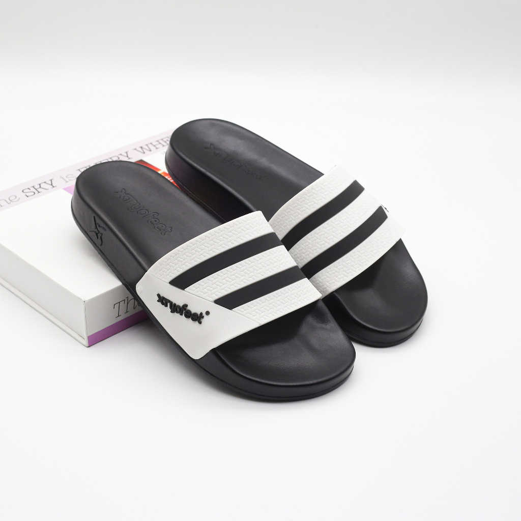 Dép nam quai ngang  thời trang YOFEET Cao Cấp - Dép nam nữ cao su trẻ trung - năng động