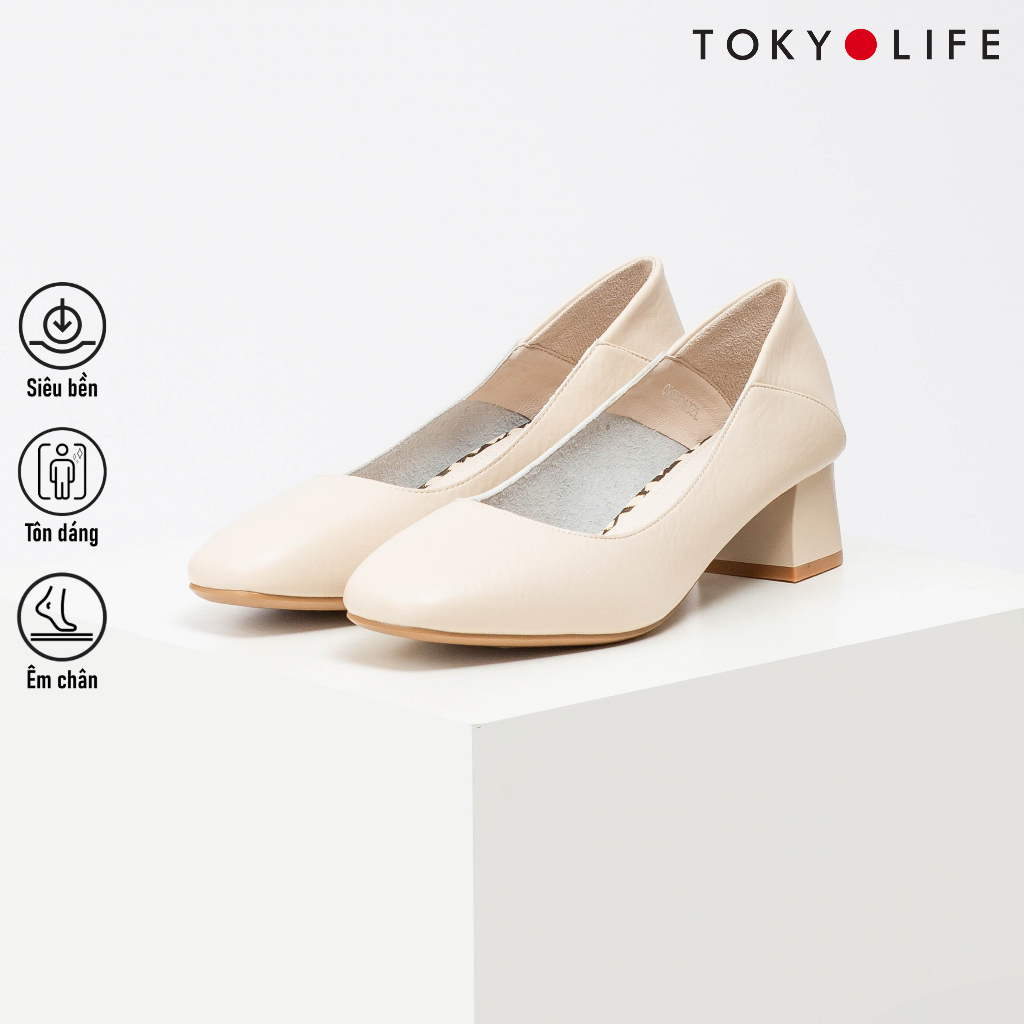 Giày cao gót NỮ thời trang mũi vuông TOKYOLIFE C9SHO632L