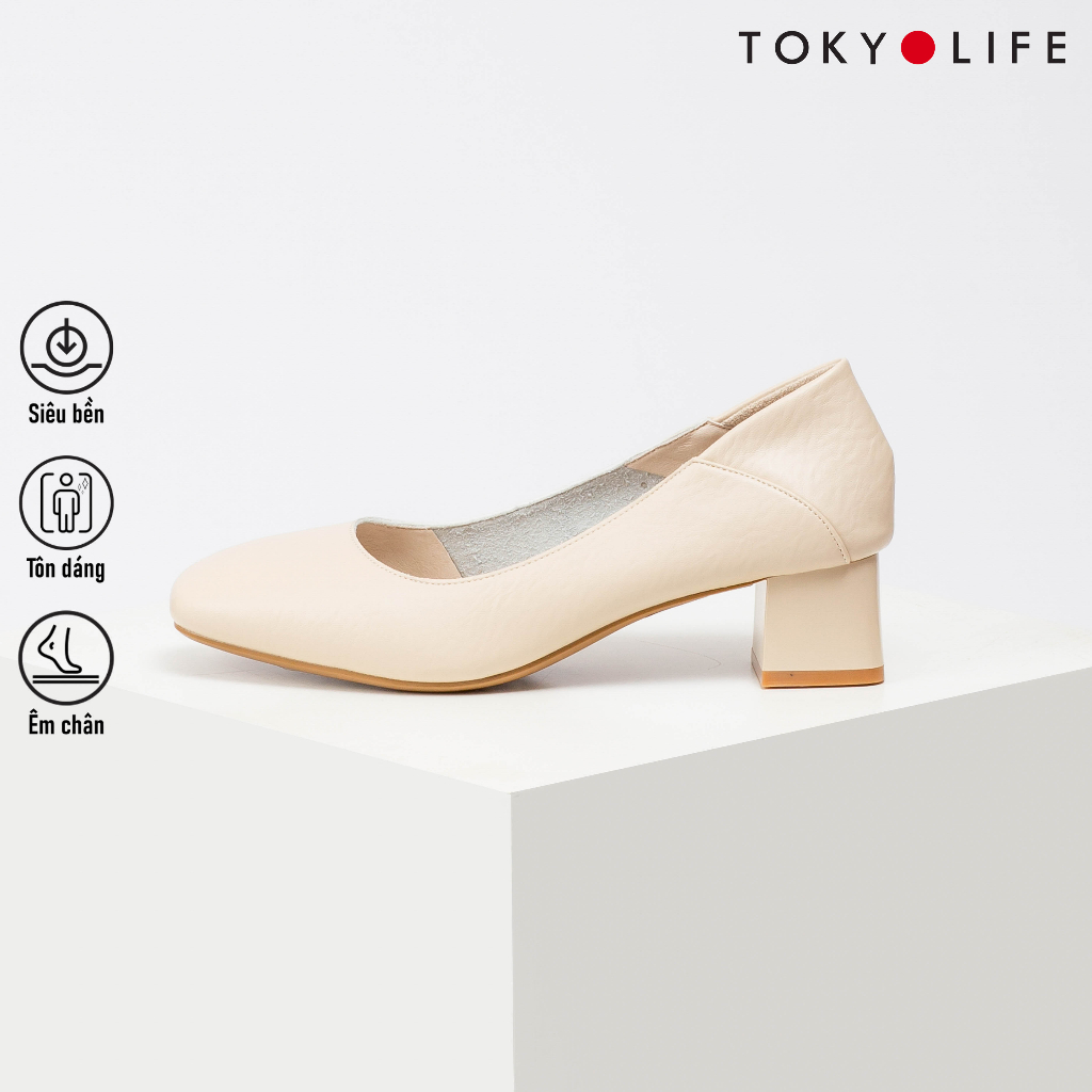 Giày cao gót NỮ thời trang mũi vuông TOKYOLIFE C9SHO632L