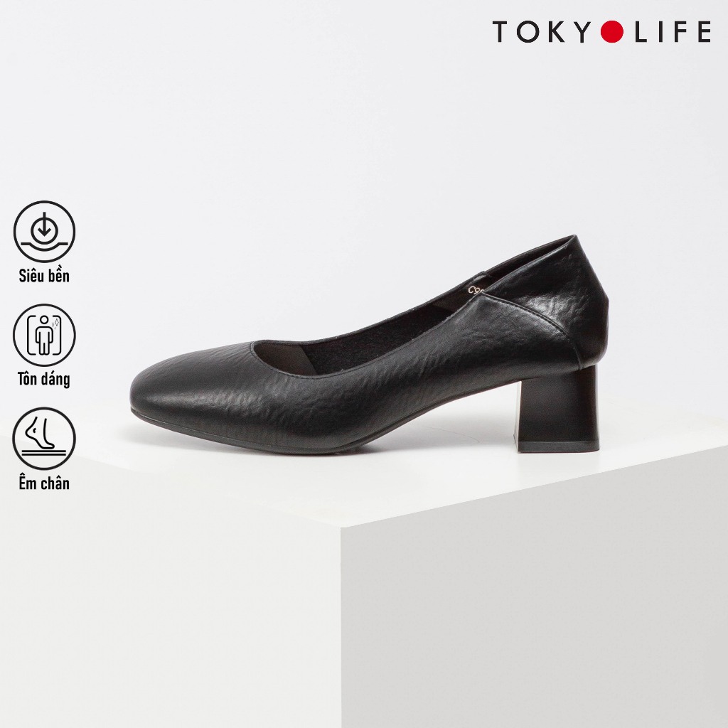 Giày cao gót NỮ thời trang mũi vuông TOKYOLIFE C9SHO632L