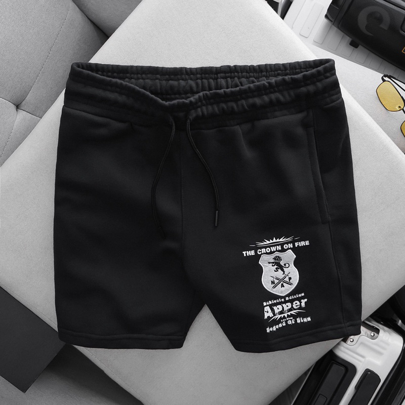 Quần short nỉ thêu Apper