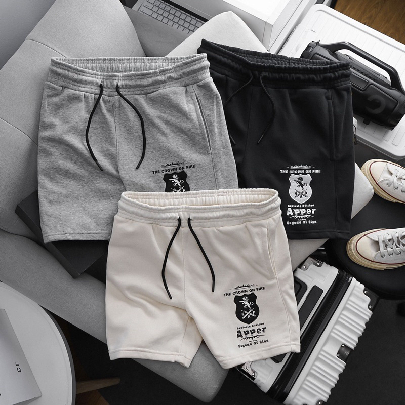 Quần short nỉ thêu Apper