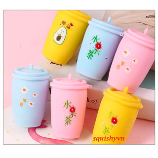 [CÓ VIDEO] ( hàng sẵn ) SquiShy CỐC TRÀ SỮA phát sáng